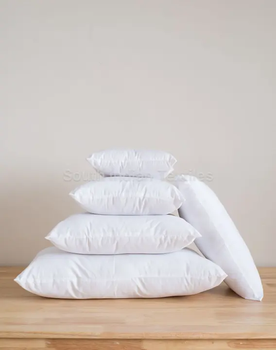 Stack of navy filled cushions